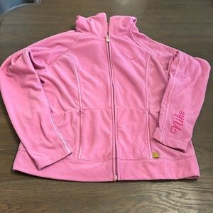 Women’s Nike pink fleece zip up jacket